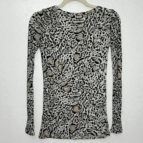 NWT PHILOSOPHY Cheetah Print Long Sleeve Top | Size XS - Picture 2 of 5